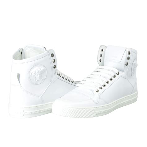 versace trainers mens white|high top versace sneakers men.